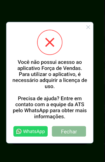tela do app